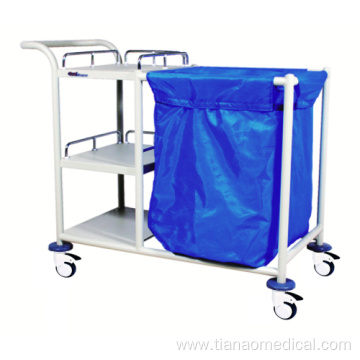 Hospital Steel Multi-functional Linen Trolley